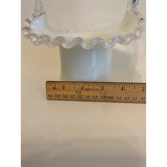 Fenton Silver Crest Ruffled Basket - Picture 11 of 11